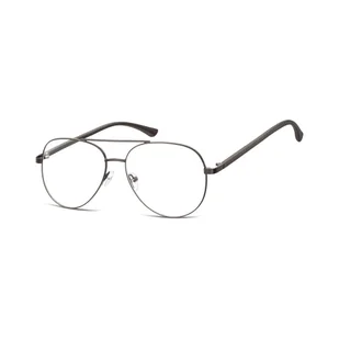 Okulary oprawki Pilotki zerówki metalowe korekcyjne 931F czarne - Okulary korekcyjne, oprawki, szkła - miniaturka - grafika 1