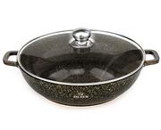 Garnki - ZILNER ZILNER GARNEK MARMUROWY WOK 5.5L 32cm ZILNER GOLD ZL-7211 Darmowa dostawa ZL-7211 - miniaturka - grafika 1