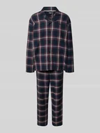 Piżamy męskie - Piżama o kroju regular fit z mieszanki bawełny model ‘HOLIDAY’ - miniaturka - grafika 1