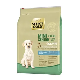 SELECT GOLD Sensitive Mini Senior Insekt 4 kg - Sucha karma dla psów - miniaturka - grafika 1