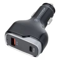 Akcesoria do smartwatchy - Ładowarka samochodowa USB QC 3.0 18W + Typ C PD 65W CC53-1A1C (Total 83W) - miniaturka - grafika 1
