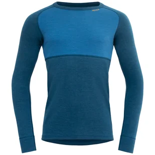 Męska koszulka Devold Expedition Merino Silk Shirt Man Rozmiar: XXL / Kolor: niebieski - Koszulki sportowe męskie - miniaturka - grafika 1