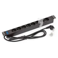 Listwy zasilające - Triton Listwa zasilająca 8x schuko, 16 A, 2 m, wtyk DIN49441, czarny RAB-PD-X01- (RAB-PD-X01-A1) - miniaturka - grafika 1