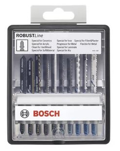 Bosch (O) 10-częściowy zestaw brzeszczotów do wyrzynarek Top Expert Robust - Wiertła - miniaturka - grafika 1
