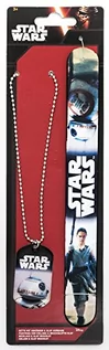 Akcesoria i dodatki do ubrań dla dzieci - Star Wars 91641  BB-8 zestaw Slap bransoletka i naszyjnik łańcuszek z wisiorkiem w kształcie, 7.5 x 0.5 x 26.5 cm - grafika 1