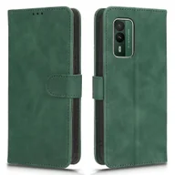 Portfele - Dla Nokia XR21 Anti-drop PU Leather Portfel Case Skin-touch Phone Cover z podstawką Zielony - miniaturka - grafika 1