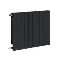 Grzejniki pokojowe - KFA Grzejnik aluminiowy ADR 50x80 cm czarny 1095W - miniaturka - grafika 1