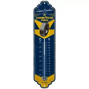 Art Nostalgic 80316 termometr Goodyear Super Cushion | retro | wewnętrzna | dekoracja ścienna - 80316 - Dekoracje domu - miniaturka - grafika 1