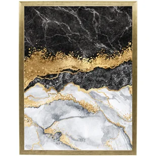 Fotografia "Marble black" 30 x 40 cm - Obrazy i zdjęcia na płótnie - miniaturka - grafika 1