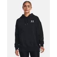 Bluzy damskie - Bluza fitness damska UNDER ARMOUR Icon Fleece Oversized Hoodie z kapturem - miniaturka - grafika 1
