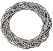 Dekoracje domu - Wianek Wiklinowy 50cm Szary Wiklina Gruby - miniaturka - grafika 1