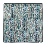 Apaszki i szaliki męskie - Damska chusta z jedwabiu w abstrakcyjny wzór zielono - brązowa - miniaturka - grafika 1