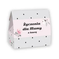 Zestawy upominkowe - Gotowy zestaw prezentowy Dziękuję, że jesteś! Życzenia z kawą dla Mamy kawy aromatyzowane MIX różne smaki 5 saszetek prezent upominek na Dzień Matki.. - miniaturka - grafika 1