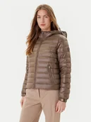 Kurtki damskie - Tommy Hilfiger Kurtka puchowa WW0WW46788 Brązowy Regular Fit - miniaturka - grafika 1