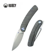Noże - Nóż składany Kubey Momentum Flame Titanium, Beadblasted M390 by Sherif Manganas (KB386C) - miniaturka - grafika 1