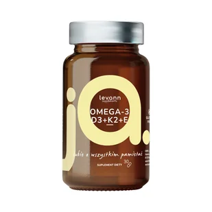 LEVANN “JA” SUPPLEMENTS OMEGA3+D3+K2+E SUPLEMENT DIETY JA W KAPSUŁKACH 30 KAPSUŁEK - Witaminy i minerały - miniaturka - grafika 1