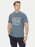 Koszulki męskie - Napapijri T-Shirt S-Buti NP0A4INM Niebieski Regular Fit - miniaturka - grafika 1