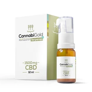 CannabiGold Terpenes+ 1500, suplement diety, 12 ml  3662061 - Przeziębienie i grypa - miniaturka - grafika 1