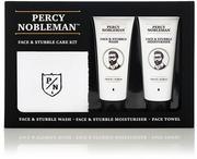Zestawy kosmetyków męskich - Percy Nobleman Face & Stubble Zestaw do pielęgnacji twarzy dla mężczyzn - miniaturka - grafika 1