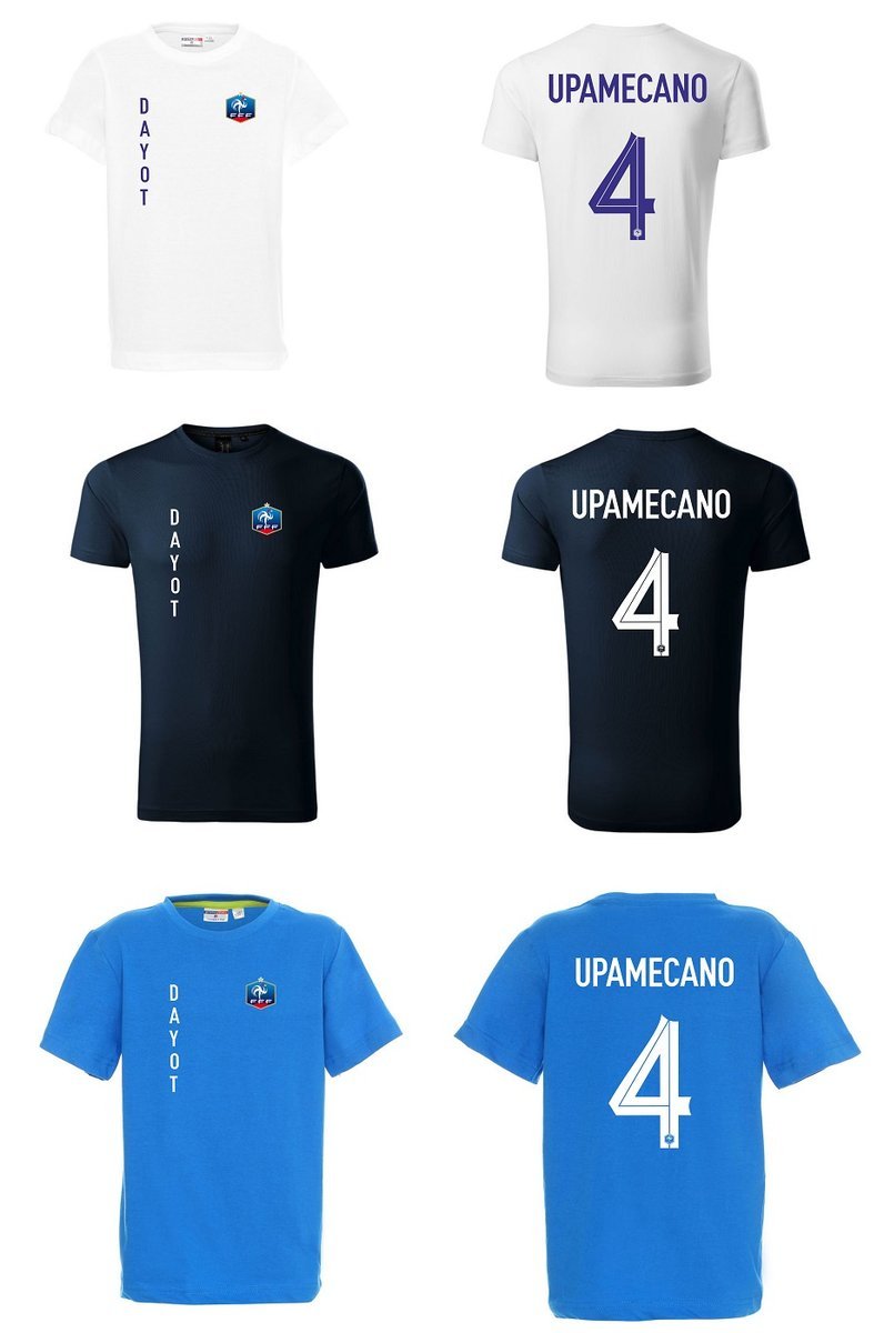 Koszulka Francja DAYOT UPAMECANO 4 jr