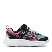 Buty dla dziewczynek - Sneakersy Skechers Go Run 650 302430L/BKMT Czarny - miniaturka - grafika 1
