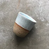 Kubki - POTPOTSTUDIO Ceramiczny kubek POTPOTSTUDIO Ice Blue 200 ml 9384-uniw - miniaturka - grafika 1