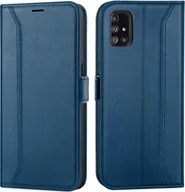 Etui i futerały do telefonów - Etui na telefon komórkowy Samsung Galaxy A51 składane etui z klapką, niebieskie - miniaturka - grafika 1