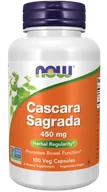 Suplementy naturalne - Now Foods Cascara Sagrada 450 mg 100 kaps - miniaturka - grafika 1