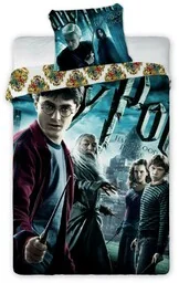 Faro Pościel bawełniana 160x200 Harry Potter 001 turkusowa młodzieżowa poszewka 70x80 - Pościel dla dzieci - miniaturka - grafika 1