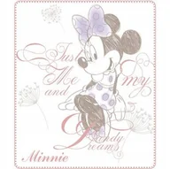 Koce i narzuty dla dzieci - Kocyk Koc Polarowy Myszka Minnie Do Wózka 80X100cm - miniaturka - grafika 1
