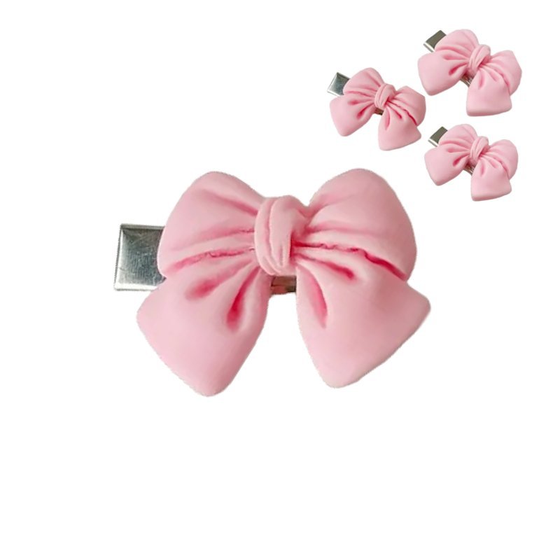 10x Spinki do Włosów Kokardki Różowy