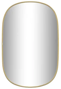 Lustro w nowoczesnej złotej ramie 60x40 cm - Kogo 3X - Lustra - miniaturka - grafika 1