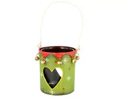 Ozdoby bożonarodzeniowe - Świąteczny świecznik - serduszko - metaloplastyka - miniaturka - grafika 1