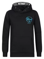 Bluzy dla dziewczynek - Petrol Industries Boys Sweater Hooded Zip Bluza dziecięca, Dark Black, 6 lat - miniaturka - grafika 1