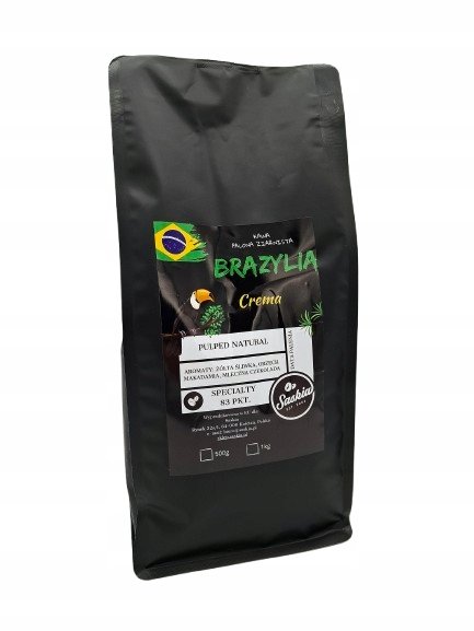Kawa ziarnista Brazylia Crema 1kg Saskia