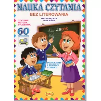 Nauka czytania bez literowania. Czytanie metodą sylabową + 60 naklejek - MAŁGORZATA PODLEŚNA - Książki edukacyjne - miniaturka - grafika 2