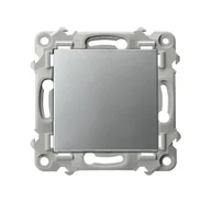 Wyłączniki światła i elektryczne - Wyłącznik pojedynczy SZAFIR - srebro - miniaturka - grafika 1