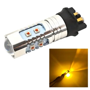 PW24W żarówka LED PWY24W 12-24V CANBUS do aut z USA przebija czerwony klosz na pomarańczowo - Żarówki samochodowe - miniaturka - grafika 1