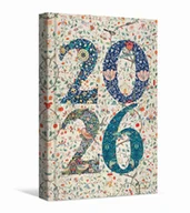 Kalendarze - Kalendarz 2026 tygodniowy Cyfry beż - kalendarz - miniaturka - grafika 1