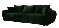 Sofy i kanapy - Ciemnozielona rozkładana welurowa sofa M7-L08 - miniaturka - grafika 1