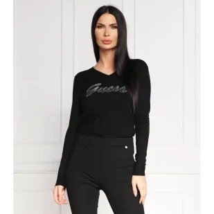 GUESS Sweter PASCALE VN LS | Regular Fit - Swetry damskie - miniaturka - grafika 1