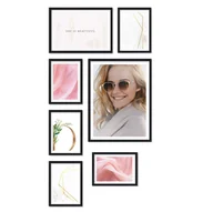 Ramki na zdjęcia - Zestaw Ramek Drewnianych - Galeria Ramek Na 7 Zdjęć - miniaturka - grafika 1