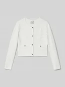 Swetry dla dziewczynek - Kurtka z dzianiny z listwą guzikową model ‘CEREMONY’ - miniaturka - grafika 1