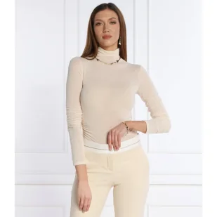 Patrizia Pepe Bluzka | Regular Fit | z dodatkiem kaszmiru - Bluzki damskie - miniaturka - grafika 1