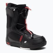 Buty snowboardowe - Buty snowboardowe dziecięce K2 Mini Turbo czarne 11F2033 4 - miniaturka - grafika 1