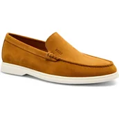 Półbuty męskie - BOSS BLACK Loafersy Sienne_Loaf_sd_N | zamsz - miniaturka - grafika 1