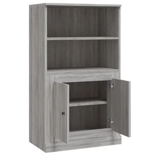 Kredens, szary dąb sonoma, 60x35,5x103,5 cm Lumarko! - Kredensy - miniaturka - grafika 9