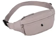 Nerki - Fioletowa mała nerka damska z poliestru PETERSON saszetka na biodra szeroki pasek z regulacją kieszonki na suwak - miniaturka - grafika 1