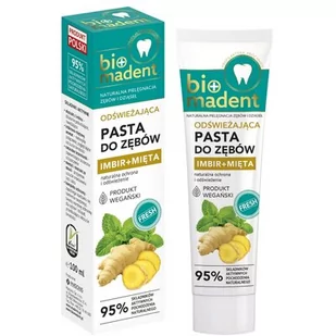 Pasta do zębów BIO MADENT Imbir + Mięta 100 ml - Pasty do zębów - miniaturka - grafika 1