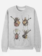 Bluzy damskie - WOOOP Bluza "Beetles" w kolorze szarym - miniaturka - grafika 1